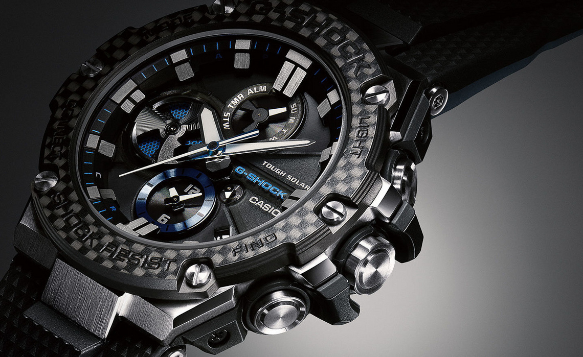 Introducing The Casio G Shock GSTB100XA 1A G Steel Connected Carbon Watchonista