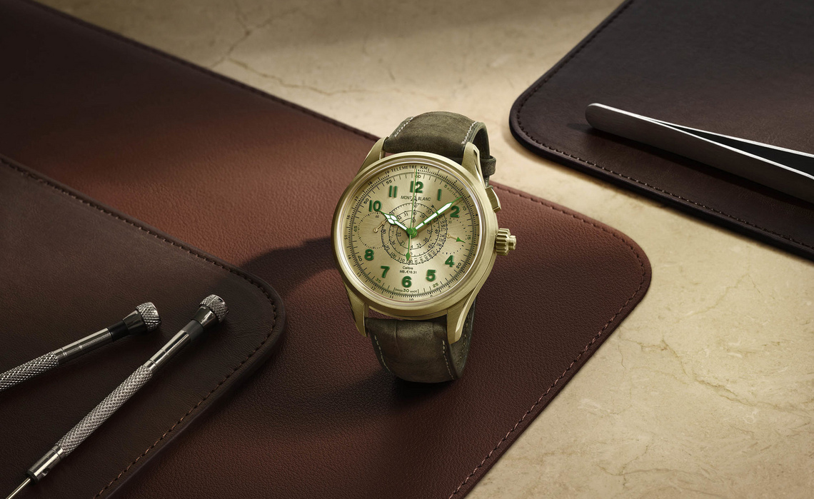 Montblanc Releases A $50,000 Lime Gold 1858 Split-Second