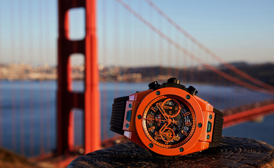 Orange hublot on sale
