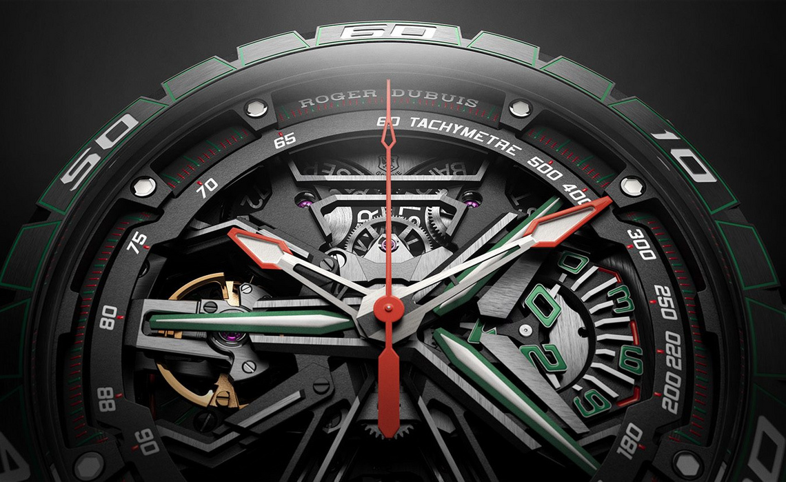 Living on a Prayer The New Roger Dubuis Excalibur Spider Flyback Chronograph Verde Mantis Watchonista