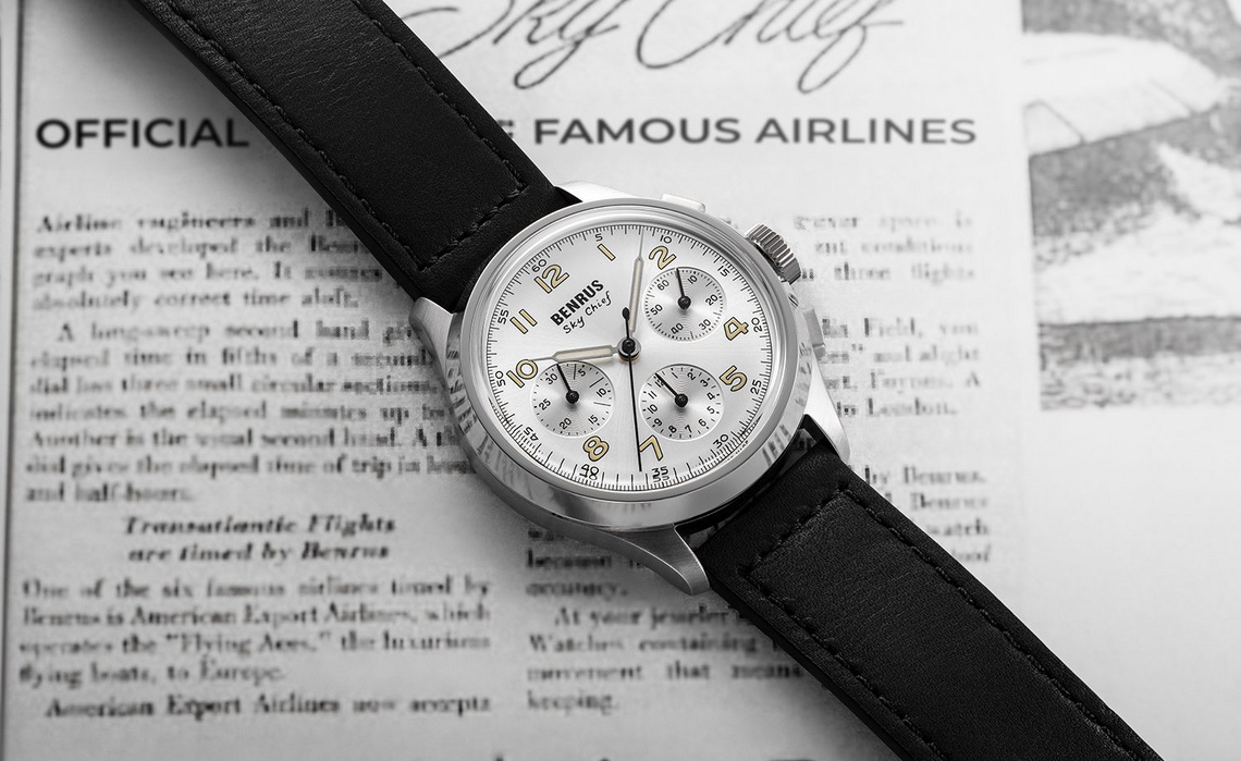 The Benrus Sky Chief Takes Its Modern Maiden Flight | Watchonista