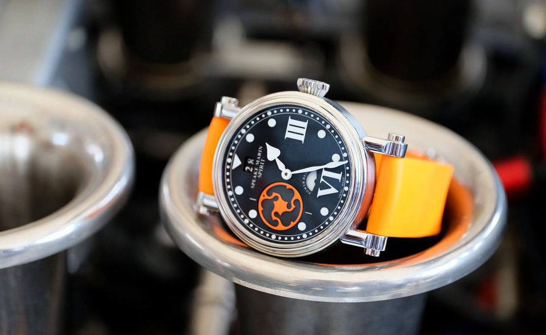 Speake-Marin: the Spirit Wing Commander 42 mm Titanium Orange at
