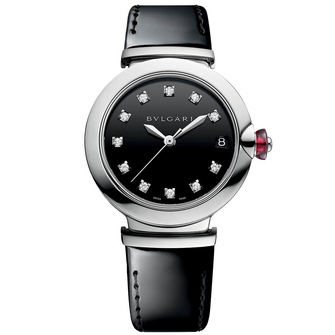 Bvlgari Lvcea Steel Black Lacquered Dial