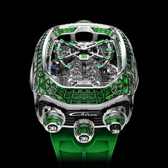 Jacob &amp; Co. Bugatti Chiron Tourbillon Baguette Tsavorite