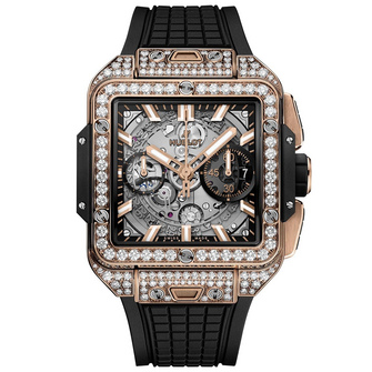 Hublot Square Bang Unico King Gold Pavé