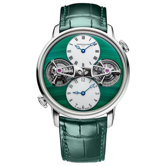 Arnold &amp; Son Double Tourbillon White Gold Malachite