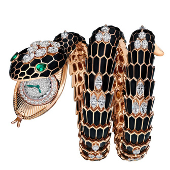 Bvlgari Serpenti Misteriosi High-Jewelry Secret Watch Black Diamonds