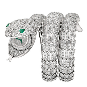 Bvlgari Serpenti Misteriosi High-Jewelry Secret Watch White Diamonds