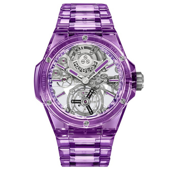 Hublot Big Bang Integrated Tourbillon Full Purple Sapphire