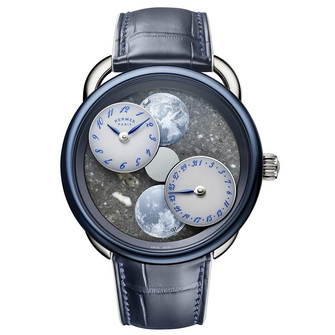 Hermès Arceau L’heure de la lune Blue Grey Moon