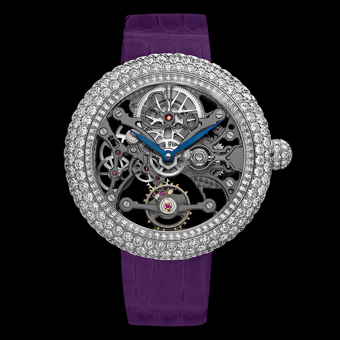 Jacob & Co. Brilliant Skeleton Northern Lights Steel Case
