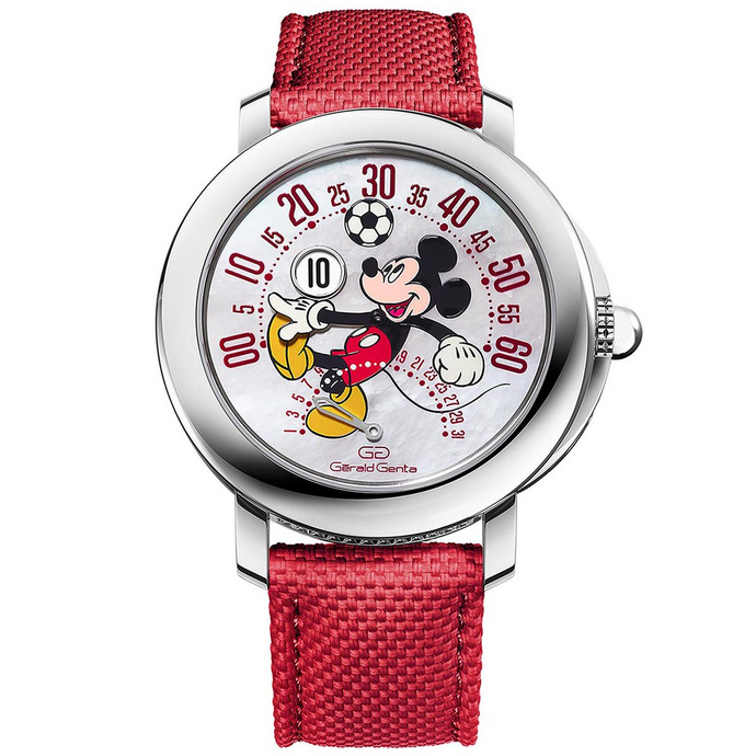 Gerald Genta Arena Bi Retrograde Disney Mickey Mouse Football Watchonista