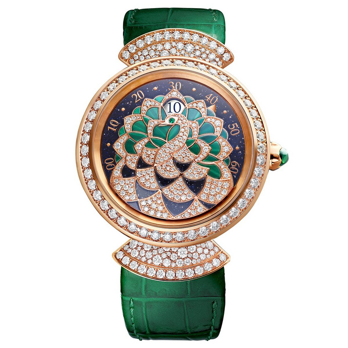 Bvlgari Divas' Dream Peacock Precious Marquetry Jumping Hours