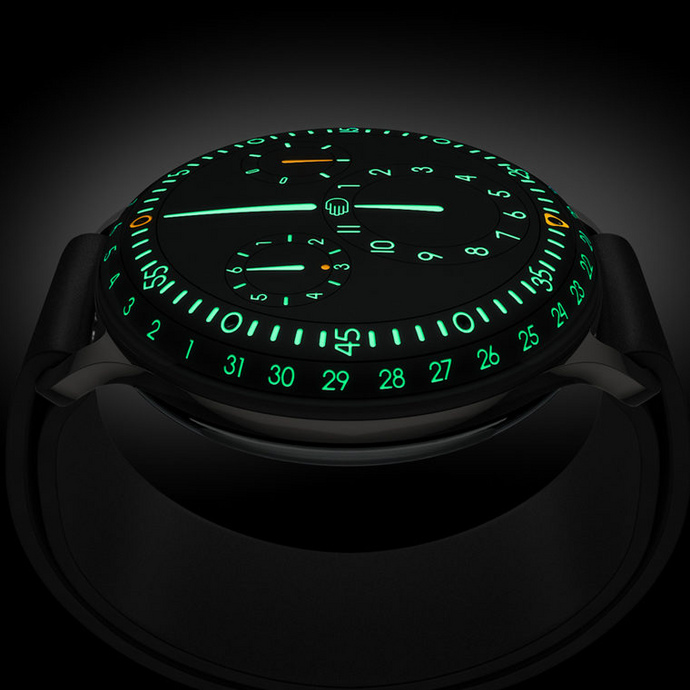 Часы ч. Ressence Type 3. Ressence Type 3 механизм. Часы с электронным циферблатом.
