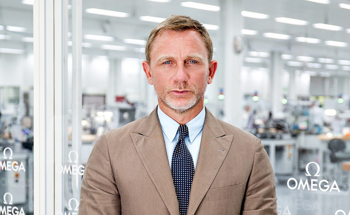 Daniel Craig visits the OMEGA factory in Villeret Switzerland Omega