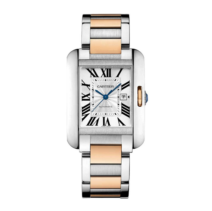 Cartier Tank Anglaise Medium Pink and White Gold Cartier Tank Anglaise Medium Pink and White Gold