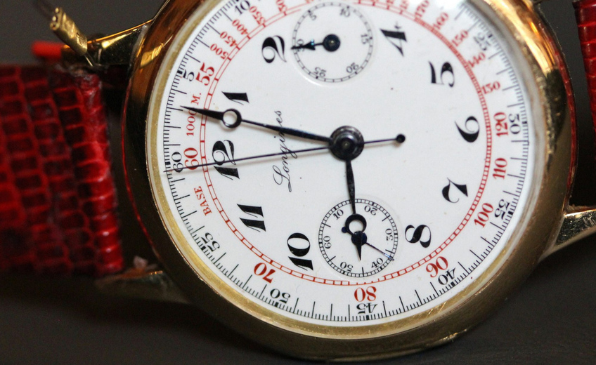 Longines Gold Chrono 13.33z from 1918