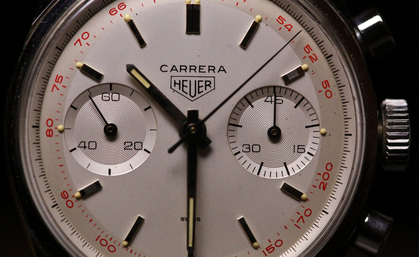Carrera 3647T Red Tachy Scale, Valjoux 92