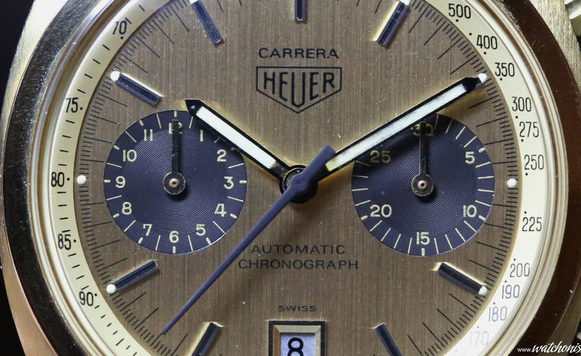 Heuer Carrera E36 110255 Gold Plated