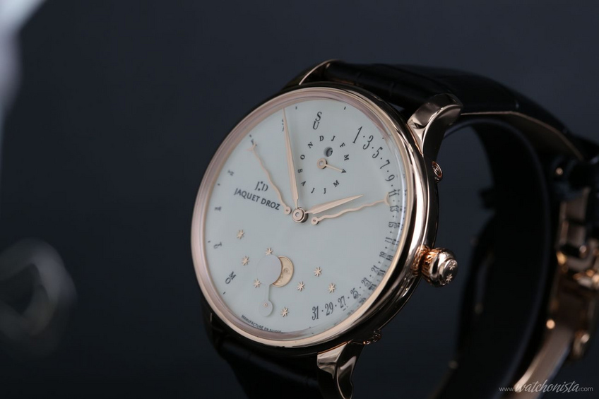 Jaquet Droz Perpetual Calendar Eclipse dial