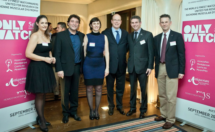 Only Watch 2013 Gaëlle Tallarida, Luis Garcia, Monique Pettavino, HSH Prince Albert Monaco II, Julien Schaerer, Peter Rigby