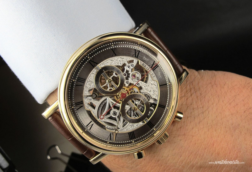 Breguet Classique Chronograph ref. 5284 wristshot - Only Watch 2013