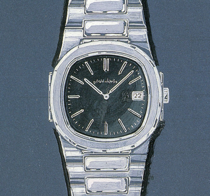 Gerald Genta Patek Philippe Nautilus Original drawing