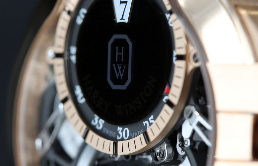 Harry Winston Tourbillon Jumping Hour dial