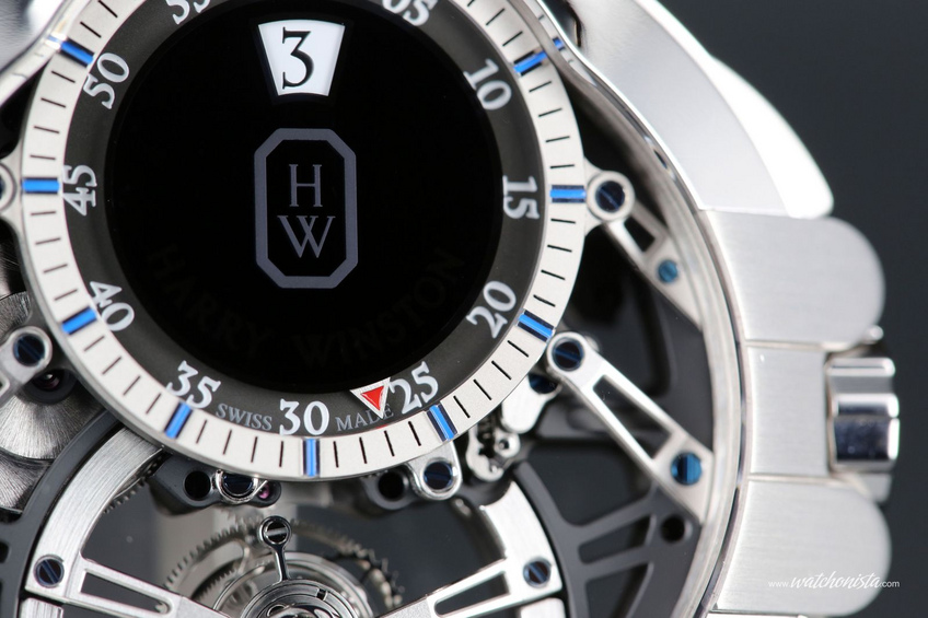 Zoon on the Ocean Tourbillon Jumping Hour's dial