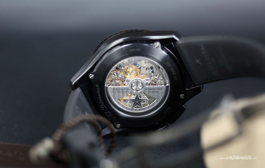 Zenith El Primero Stratos Flyback Rainbow back