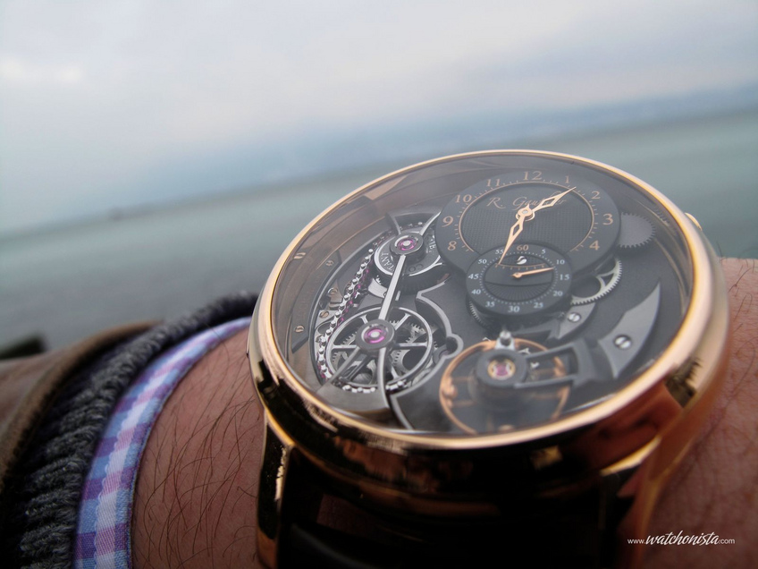 Romain Gauthier Logical One on the wrist Romain Gauthier Logical One wristshot