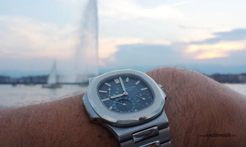 Patek Philippe Nautilus wristshot at Geneva Patek Philippe Nautilus wristshot at Geneva