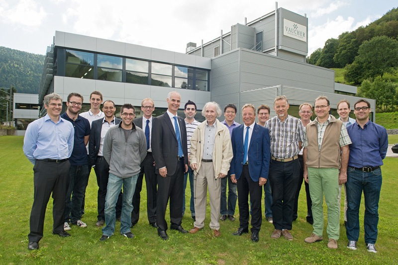 The project team from Vaucher Manufacture & CSEM The project team from Vaucher Manufacture & CSEM