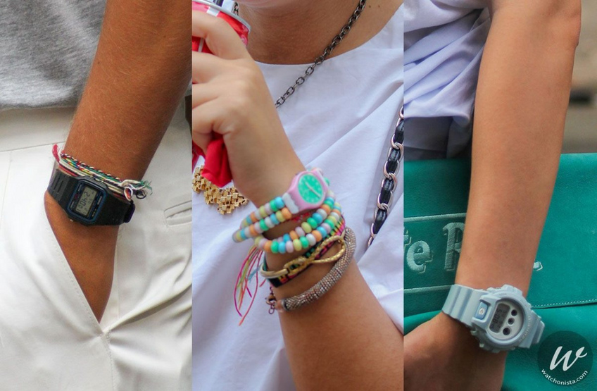 Fashion is not only luxury, Casio and Swatch are also trendy watches at Milano Fashion is not only luxury, Casio and Swatch are also trendy watches at Milano