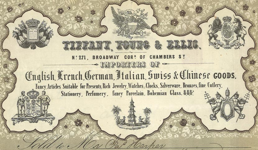 Tiffany begins sellin watches in 1847 Tiffany begins sellin watches in 1847