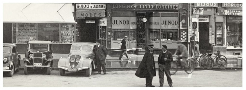 Junod in 1926 - 8, Place St. Francois, Lausanne Junod in 1926 - 8, Place St. Francois, Lausanne