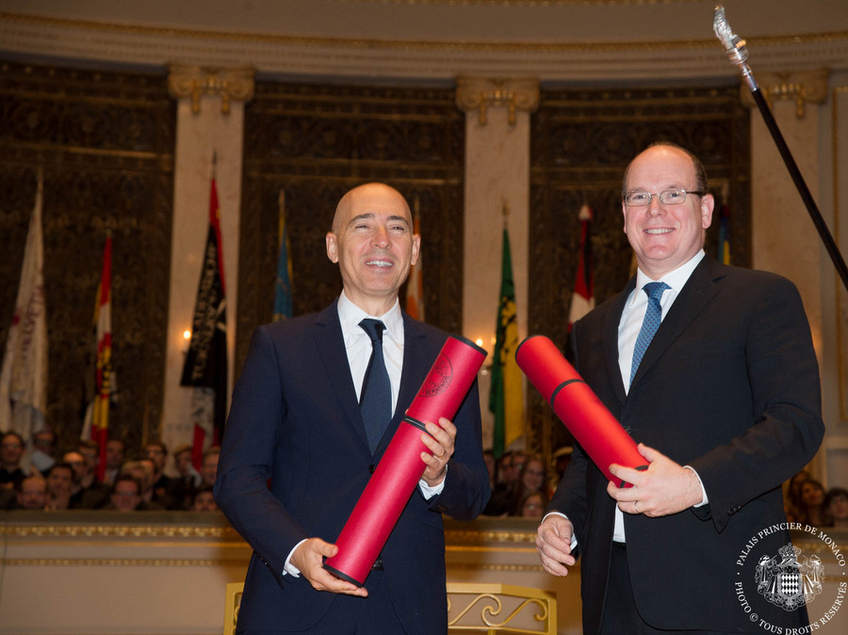 HSH the Sovereign Prince and Luc Pettavino have beenawarded the honorary title of Doctor Honoris Causa of the University of Ber HSH the Sovereign Prince and Luc Pettavino have beenawarded the honorary title of Doctor Honoris Causa of the University of Ber