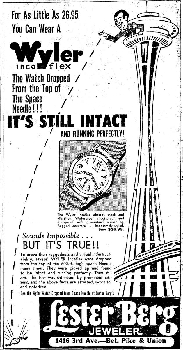 Wyler Seattle Tower 1962 Wyler Seattle Tower 1962