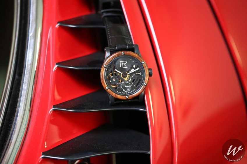 Ralph Lauren Automative Skeleton Black Gunmetal Steel Ralph Lauren Automative Skeleton Black Gunmetal Steel