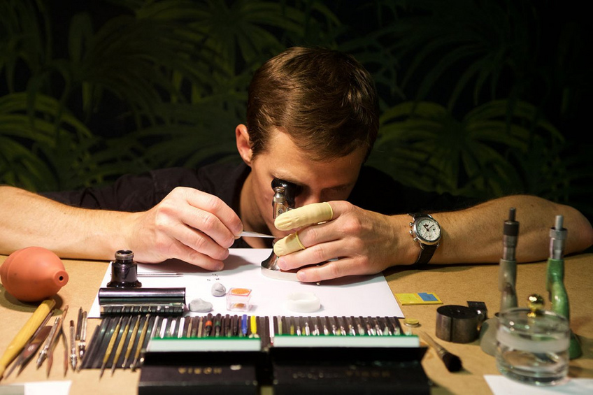 Watchmaker at work Watchmaker at work