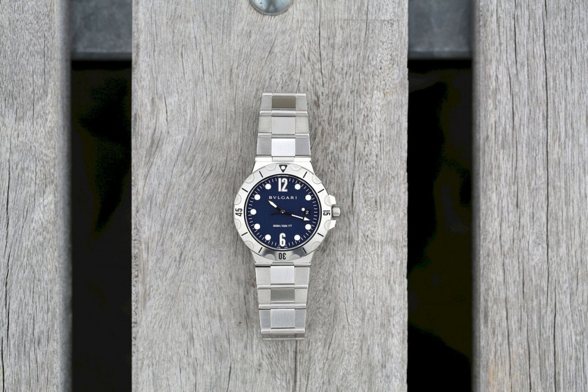 Bulgari Diagono Scuba Blue Dial Bulgari Diagono Scuba Blue Dial