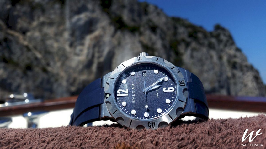 Bulgari Diagono Scuba Blue Dial Bulgari Diagono Scuba Blue Dial