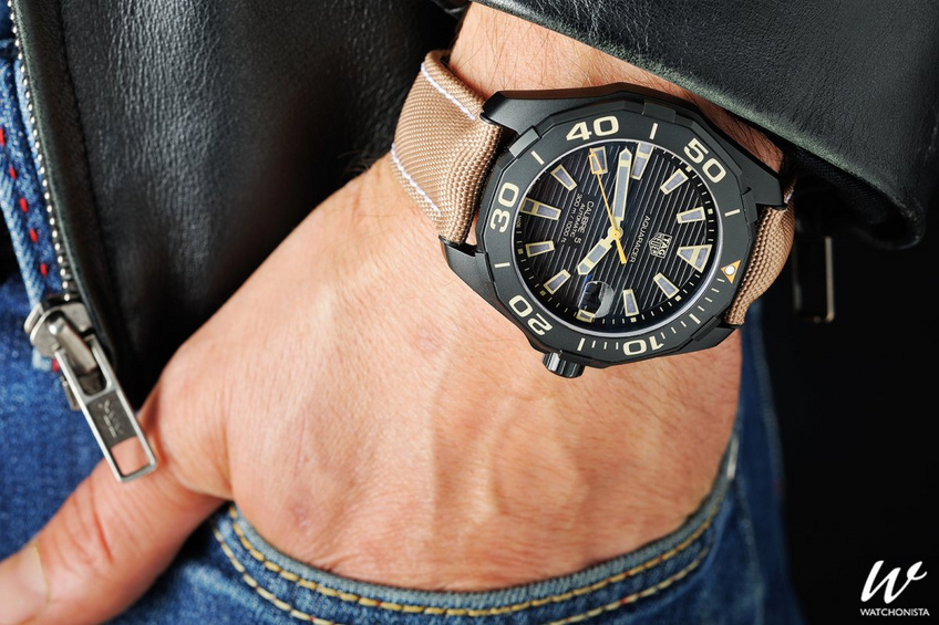 Hands on the TAG Heuer Aquaracer 300m Calibre 5 Black Titanium Watchonista