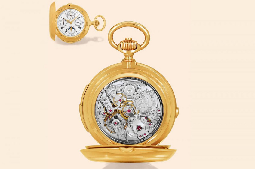 Montre à répétition minutes avec chronographe, quantième perpétuel et phases de lune Montre à répétition minutes avec chronographe, quantième perpétuel et phases de lune