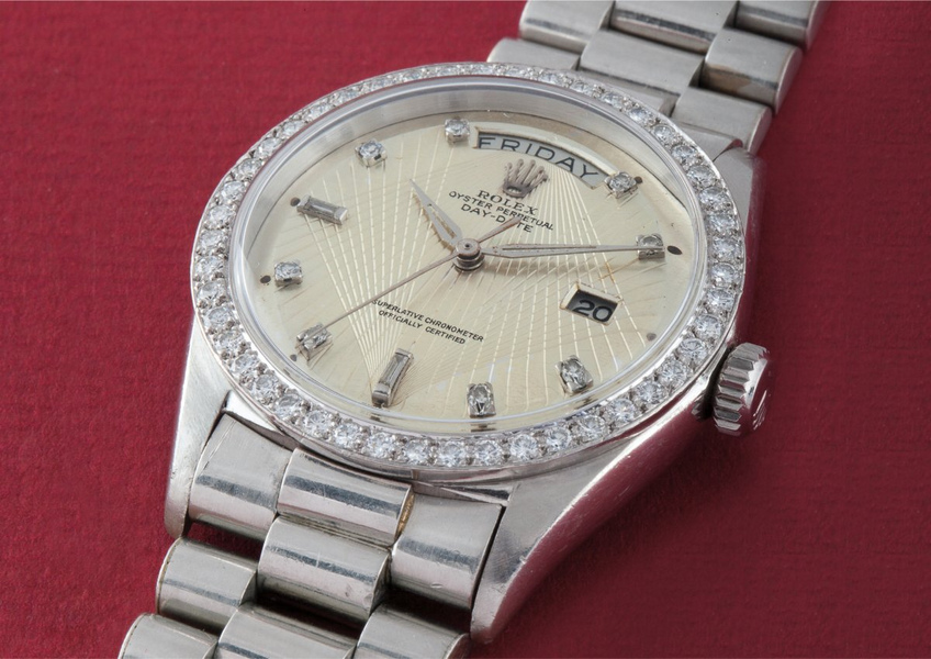 Rolex Day-Date, 1804, Platinum and diamonds 1961 Rolex Day-Date, 1804, Platinum and diamonds 1961