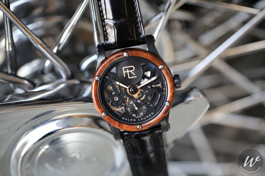 Ralph Lauren Automative Skeleton Black Gunmetal Steel Ralph Lauren Automative Skeleton Black Gunmetal Steel