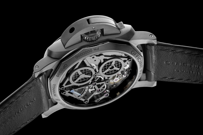 Panerai Lo Scienziato Luminor 1950 Tourbillon GMT titanio 47 mm Panerai Lo Scienziato Luminor 1950 Tourbillon GMT titanio 47 mm