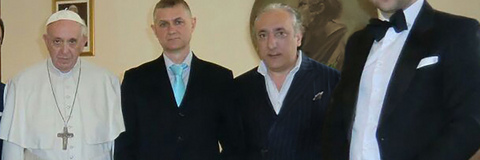 His Holiness Pope Francis with the Management of Kerbedanz His Holiness Pope Francis with the Management of Kerbedanz