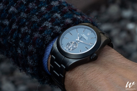 First Hands On With Label Noir s Polarizing Rolex Milgauss Tourbillon Watchonista