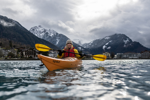 Winter Kayaking In The Glacial Waters Of Lake Brienz With DOXA's